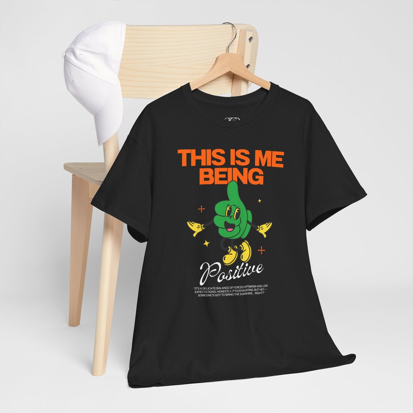 THIS IS ME BEING POSITIVE - Unisex Heavy Cotton Tee