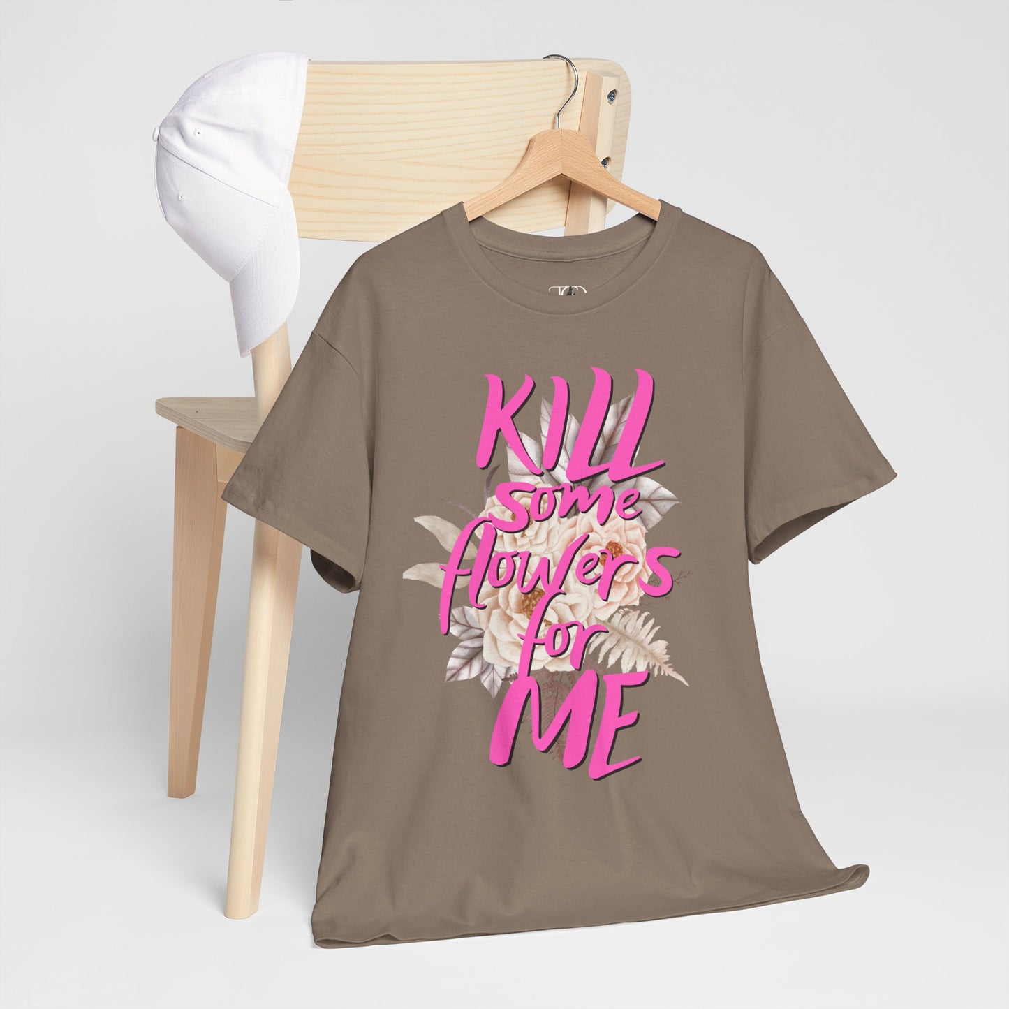 Kill some flowers for me - Unisex Heavy Cotton Tee