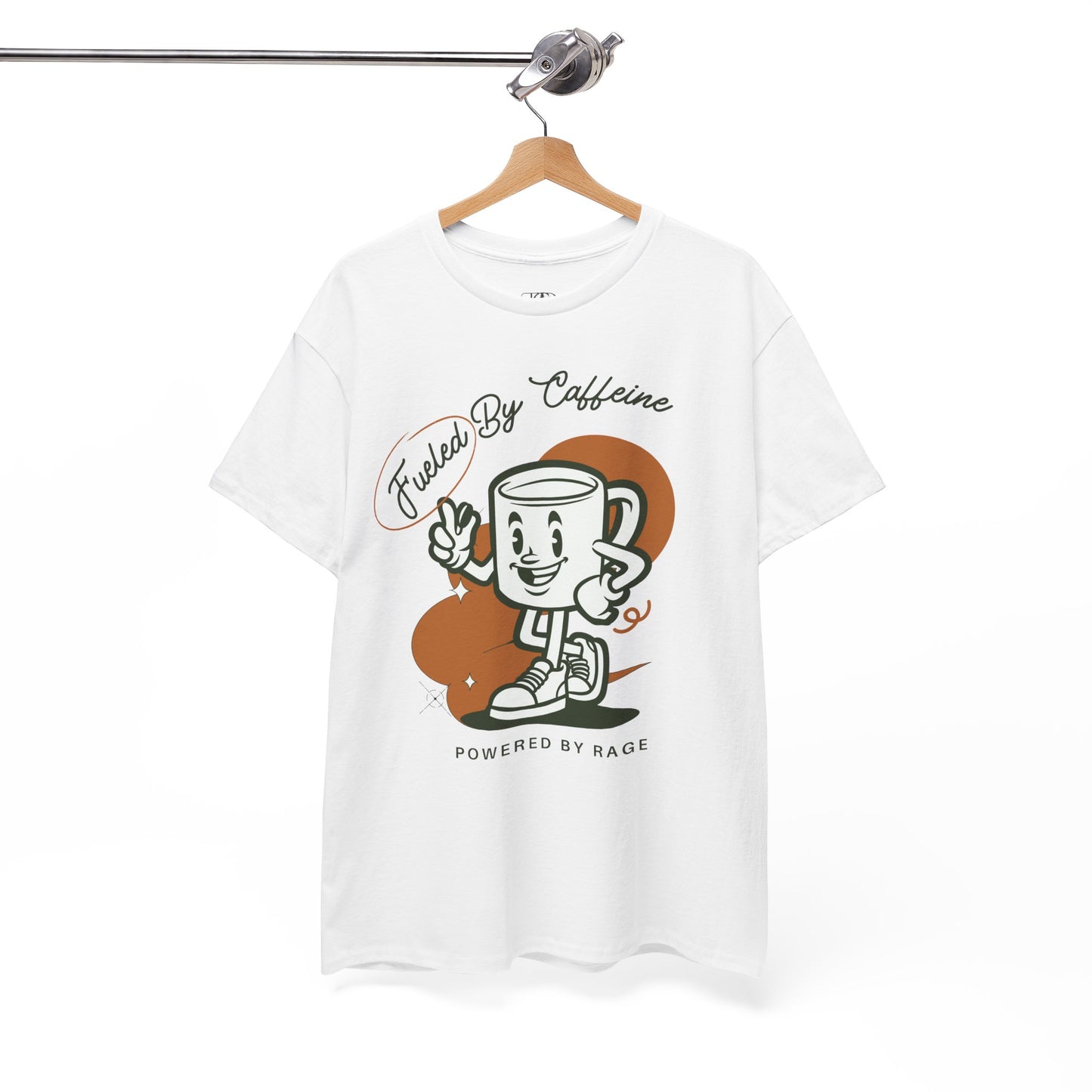 CAFFEINE AND RAGE - Unisex Heavy Cotton Tee