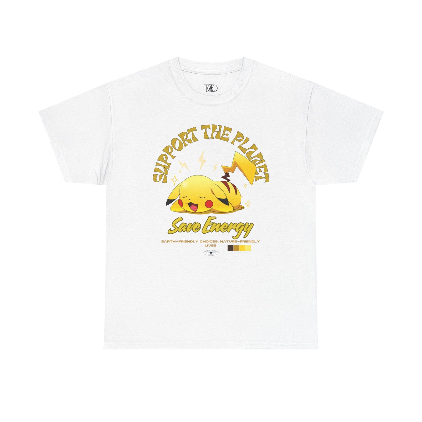 SUPPORT THE PLANET - SAVE ENERGY - Unisex Heavy Cotton Tee