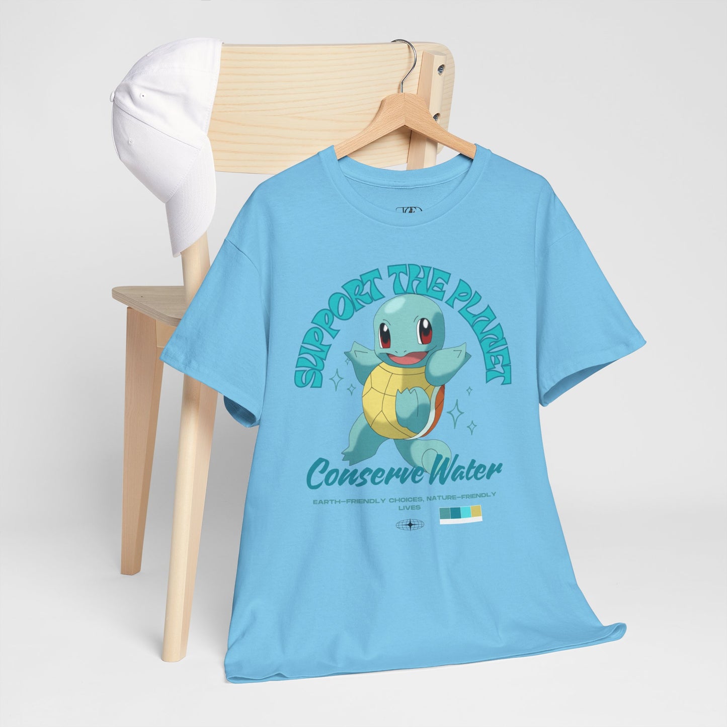 SUPPORT THE PLANET - CONSERVE WATER - Unisex Heavy Cotton Tee