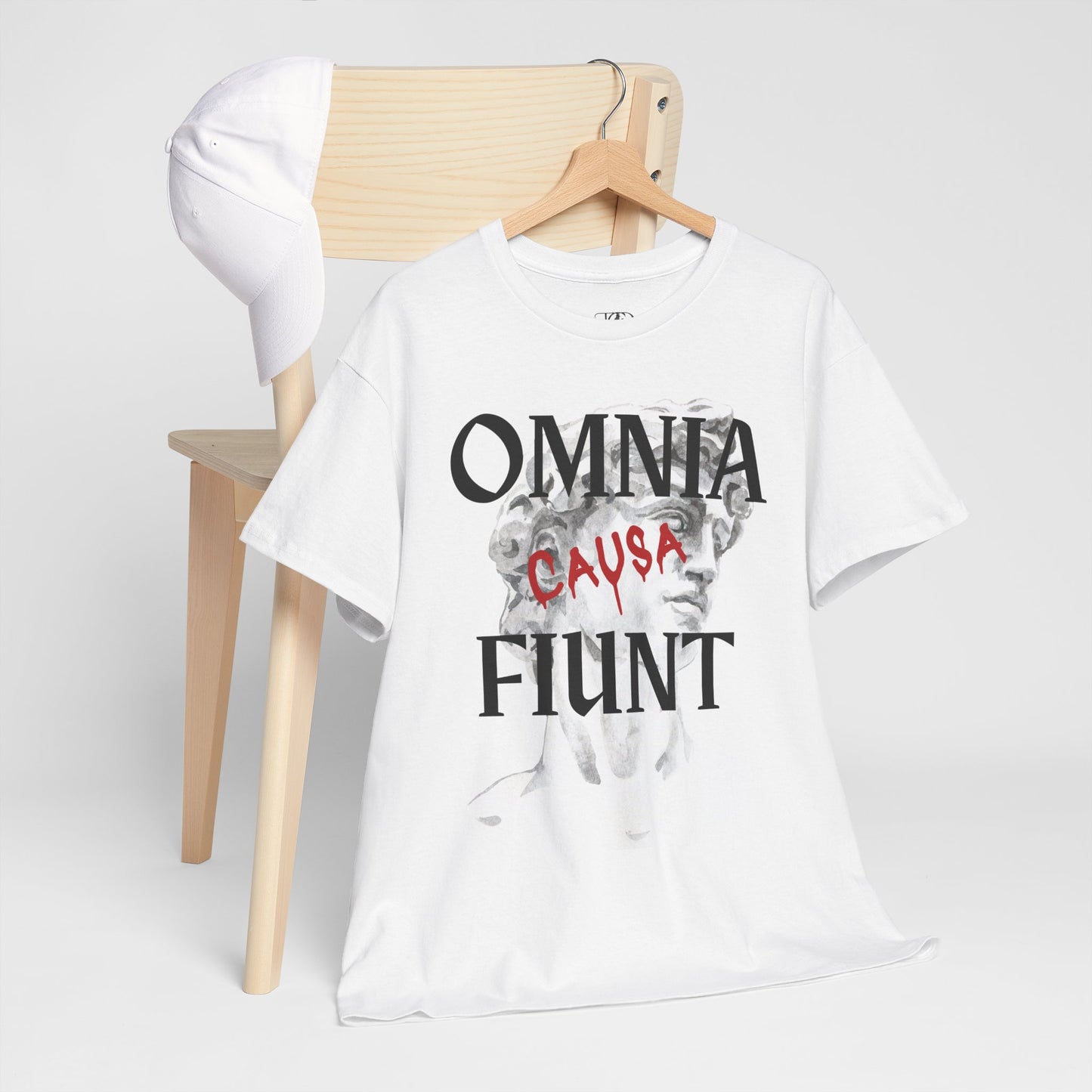 Omnia causa fiunt (everything happens for a reason ) - Unisex Heavy Cotton Tee