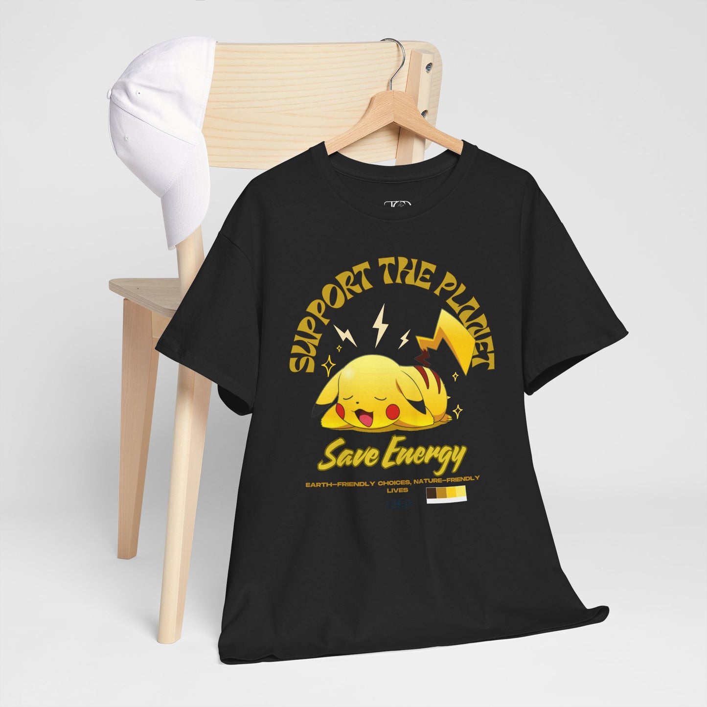 SUPPORT THE PLANET - SAVE ENERGY - Unisex Heavy Cotton Tee