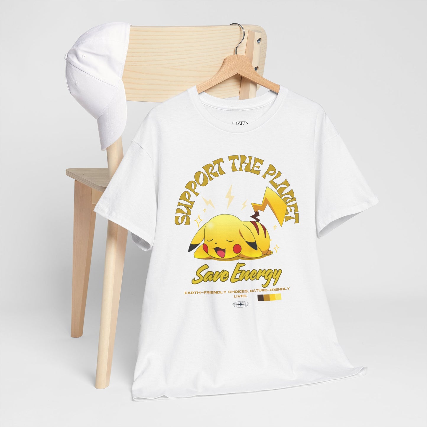 SUPPORT THE PLANET - SAVE ENERGY - Unisex Heavy Cotton Tee