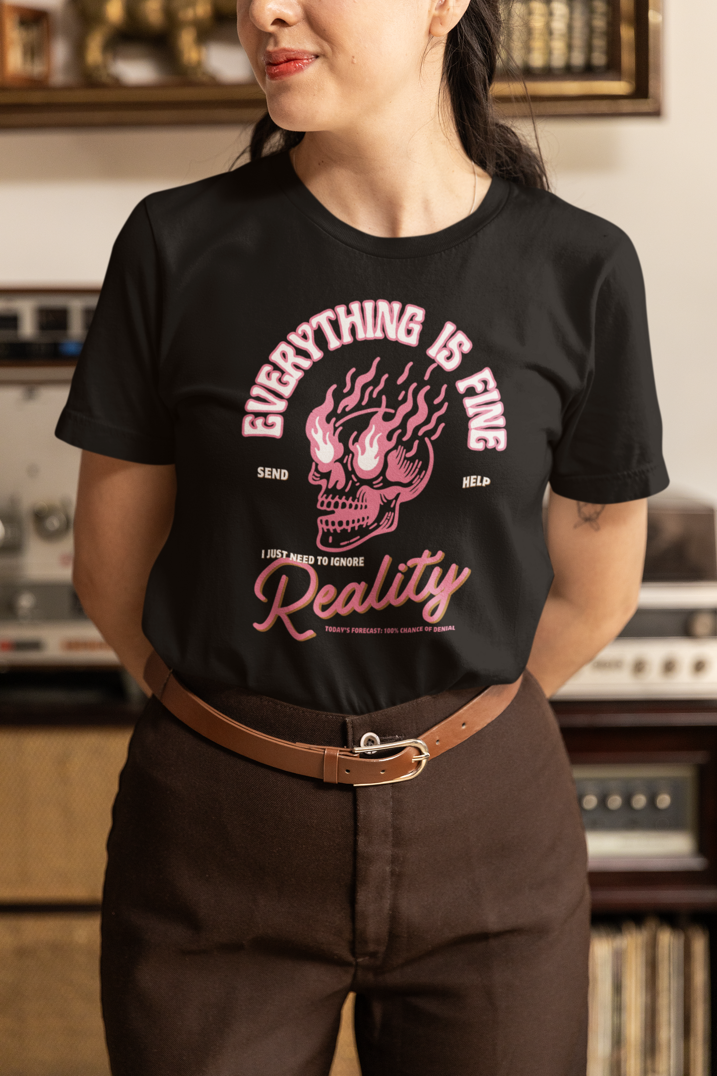 EVERYTHING IS FINE - Unisex Heavy Cotton Tee