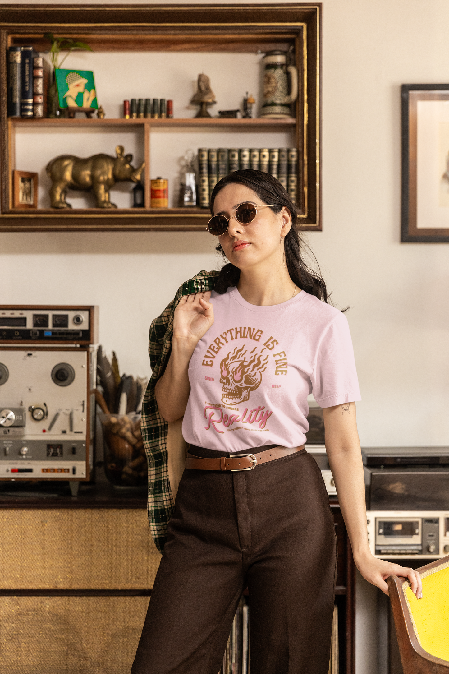 EVERYTHING IS FINE - Unisex Heavy Cotton Tee
