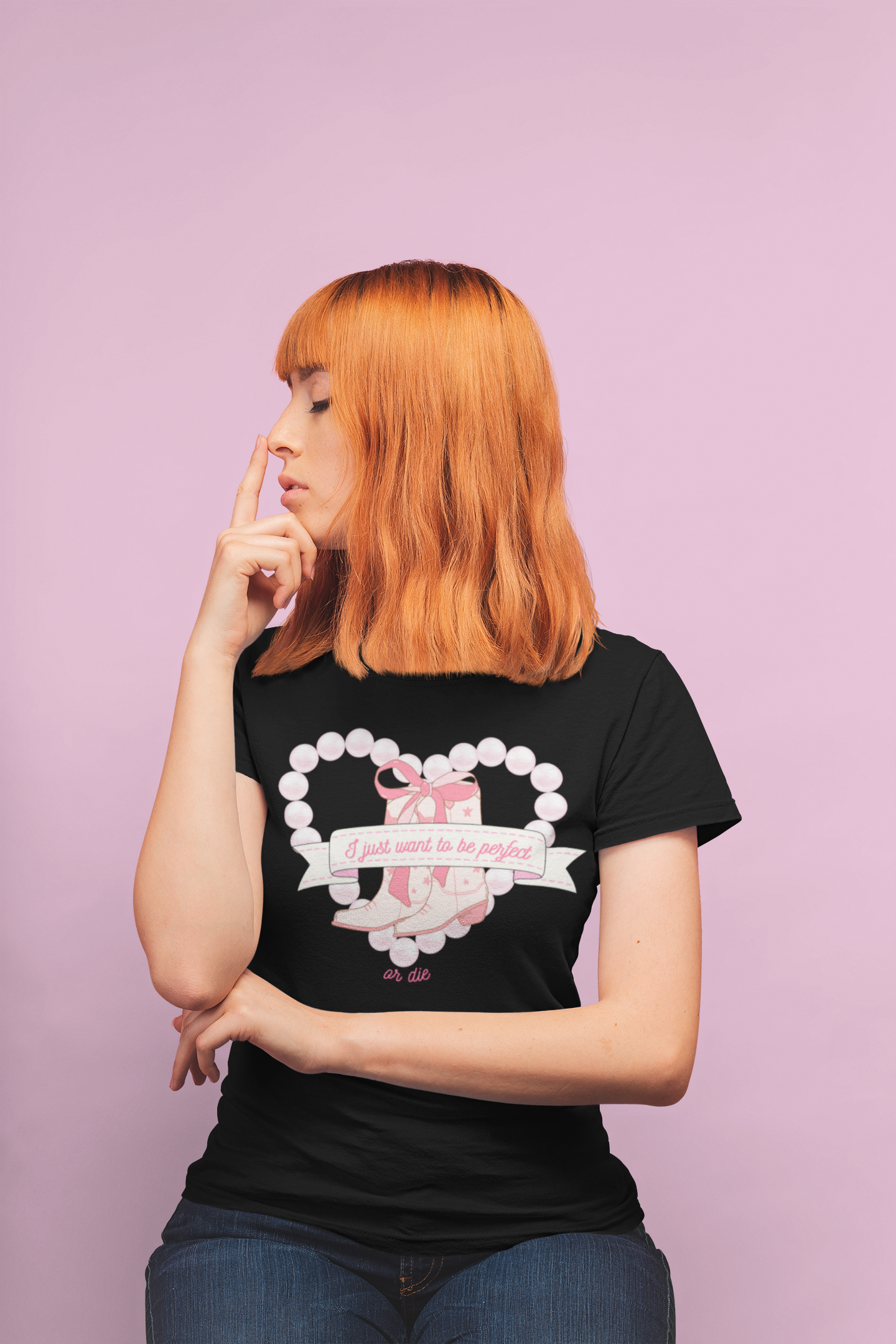 I just want to be perfect - Unisex Heavy Cotton Tee