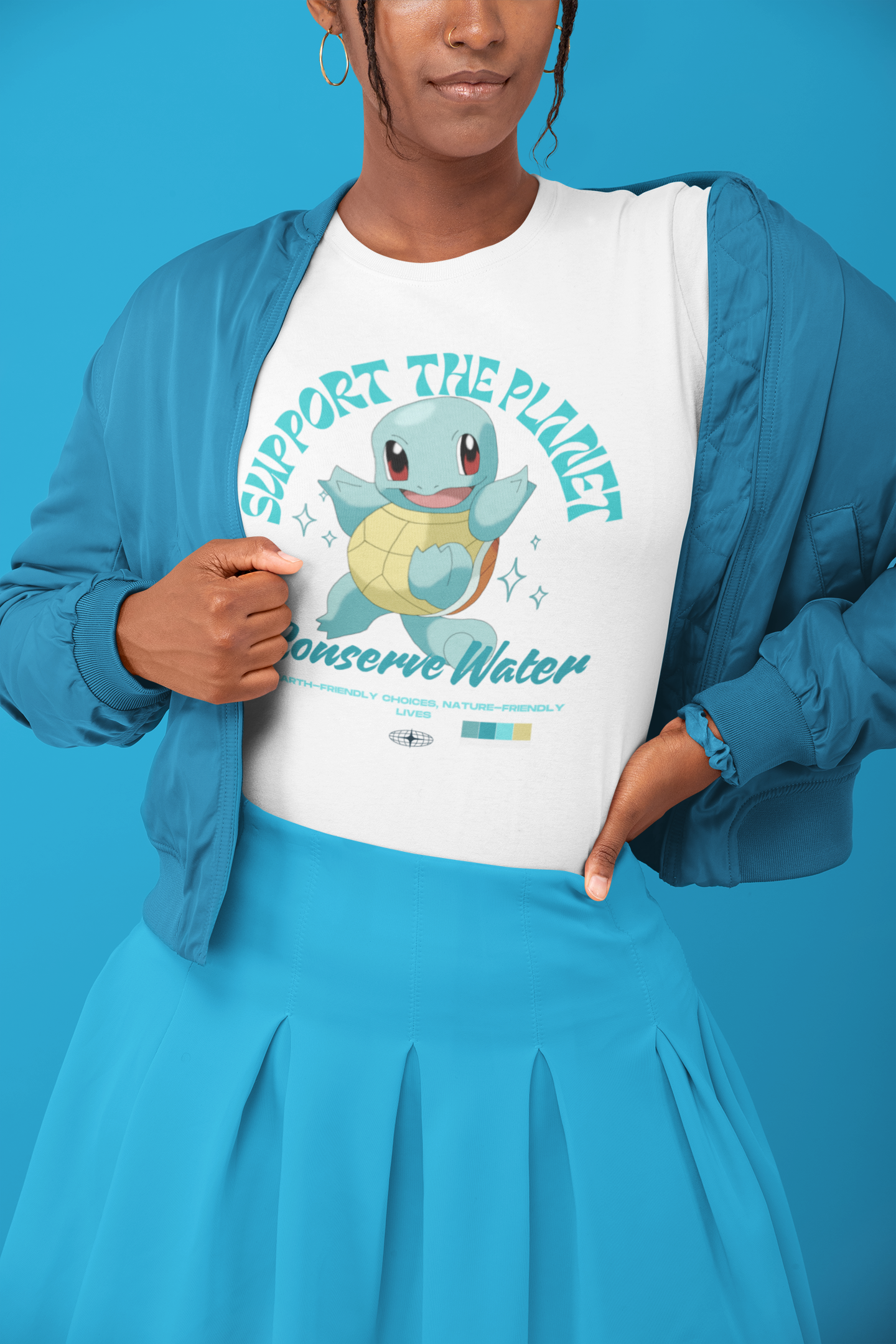 SUPPORT THE PLANET - CONSERVE WATER - Unisex Heavy Cotton Tee