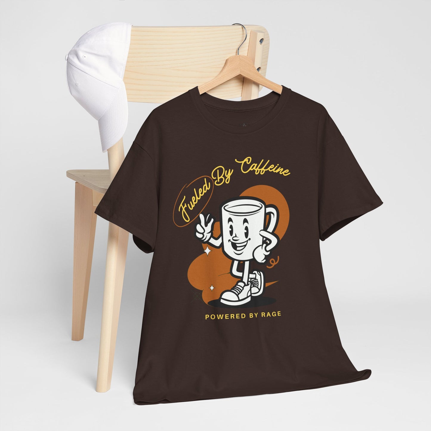 CAFFEINE AND RAGE - Unisex Heavy Cotton Tee