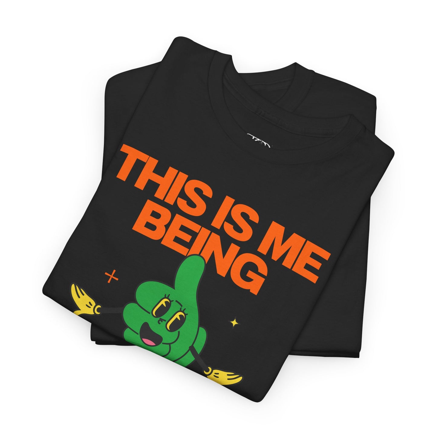 THIS IS ME BEING POSITIVE - Unisex Heavy Cotton Tee