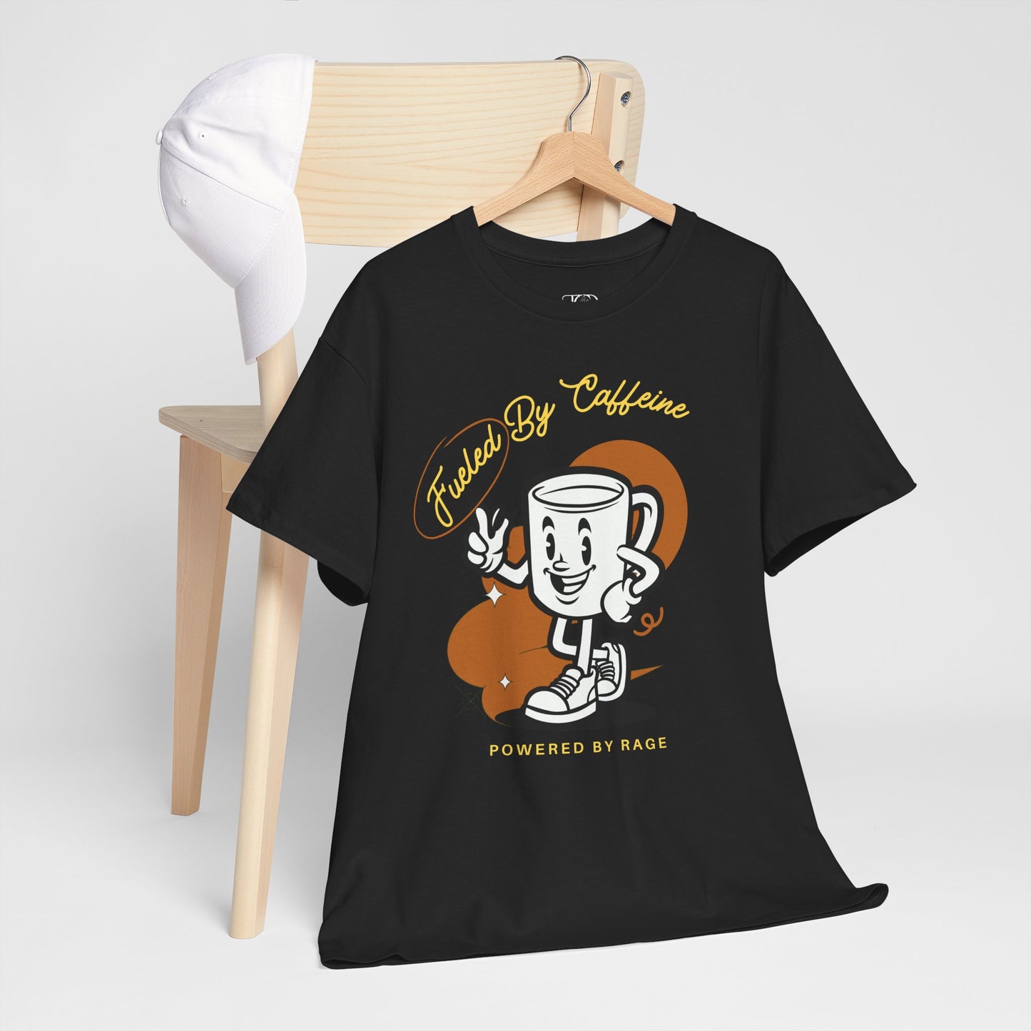 CAFFEINE AND RAGE - Unisex Heavy Cotton Tee