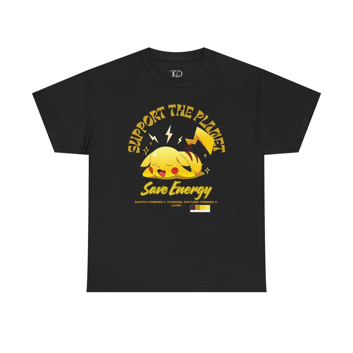 SUPPORT THE PLANET - SAVE ENERGY - Unisex Heavy Cotton Tee