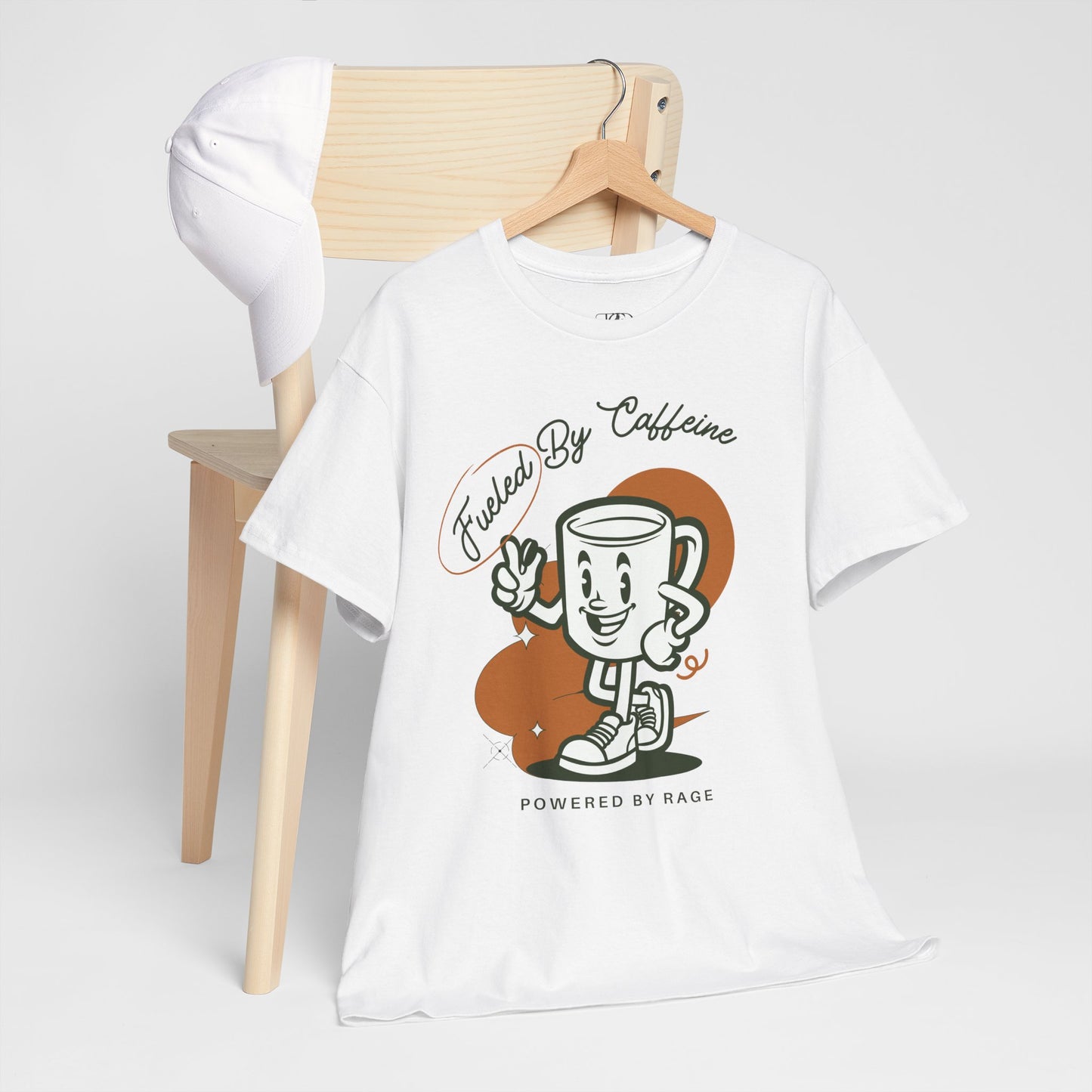 CAFFEINE AND RAGE - Unisex Heavy Cotton Tee