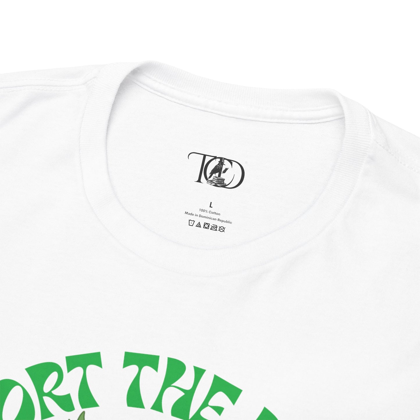 SUPPORT THE PLANET - GO VEGAN - Unisex Heavy Cotton Tee