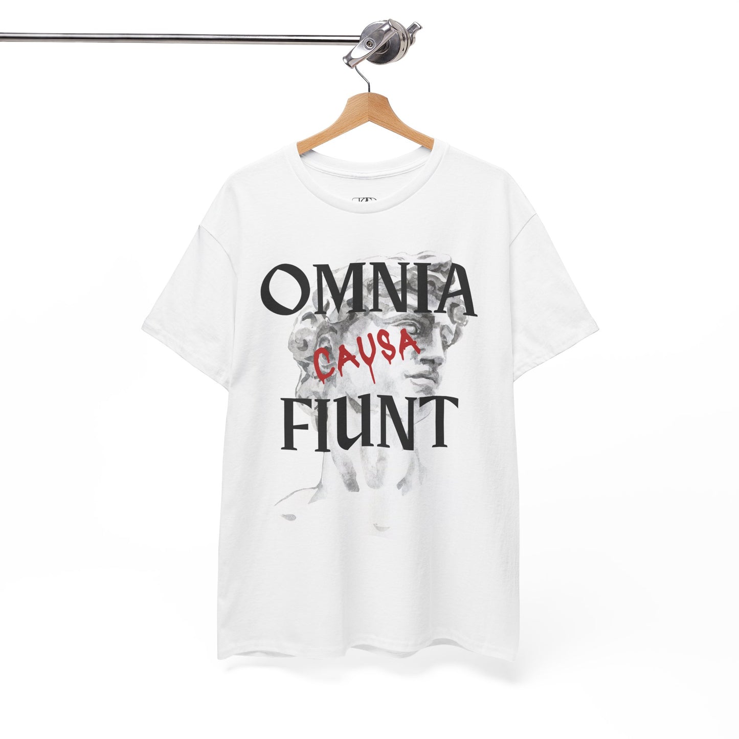 Omnia causa fiunt (everything happens for a reason ) - Unisex Heavy Cotton Tee