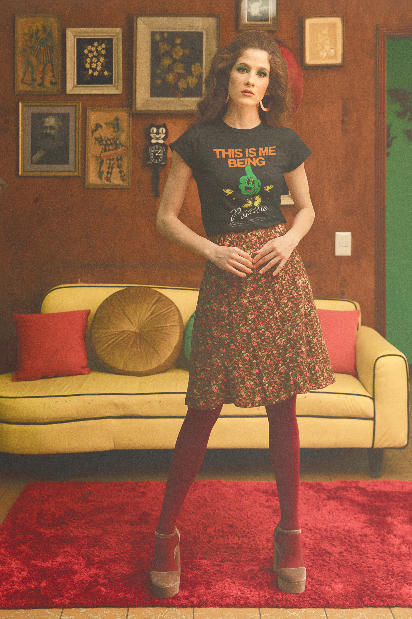 THIS IS ME BEING POSITIVE - Unisex Heavy Cotton Tee