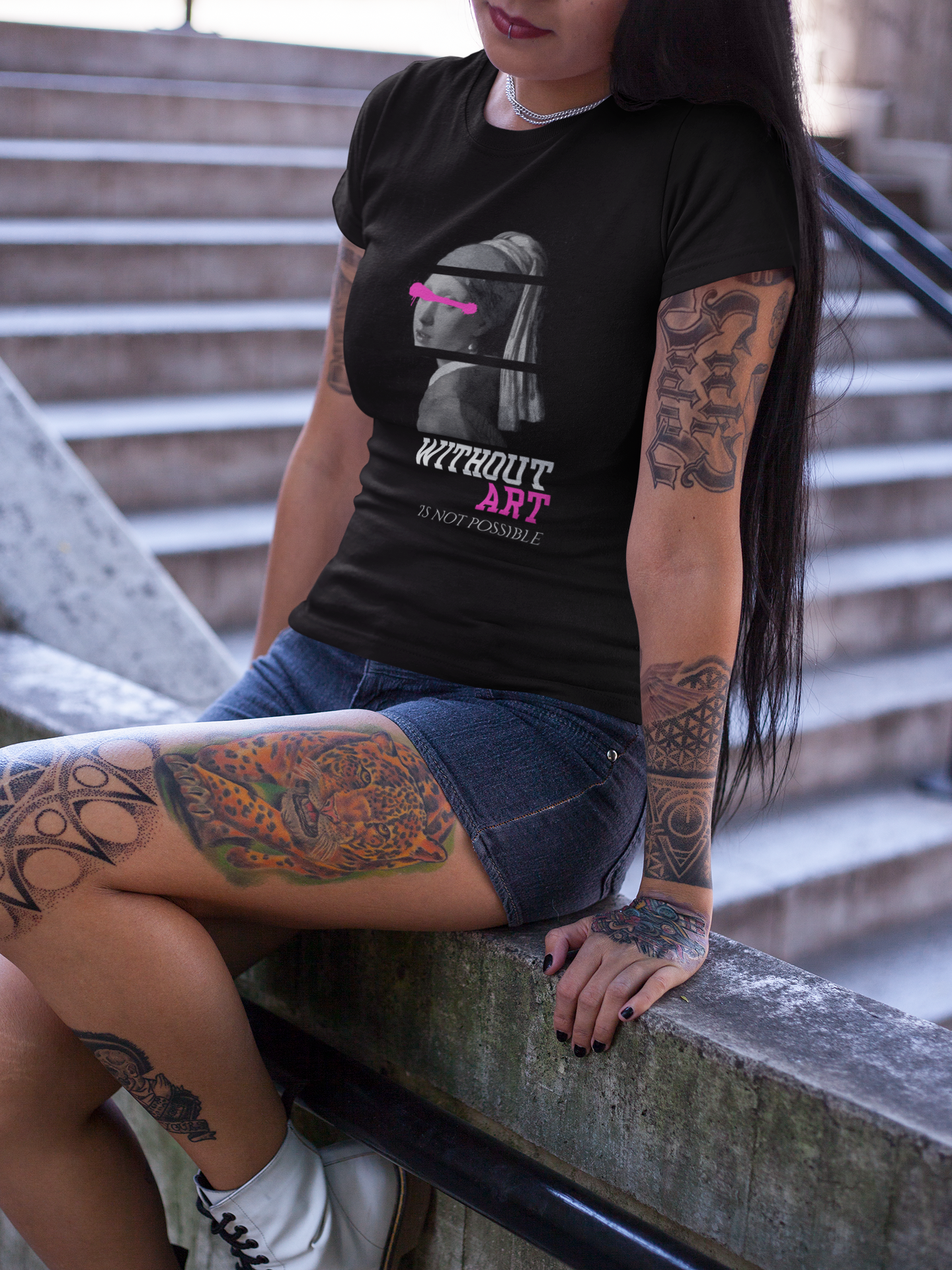 WITHOUT ART IS NOT POSSIBLE - Unisex Heavy Cotton Tee