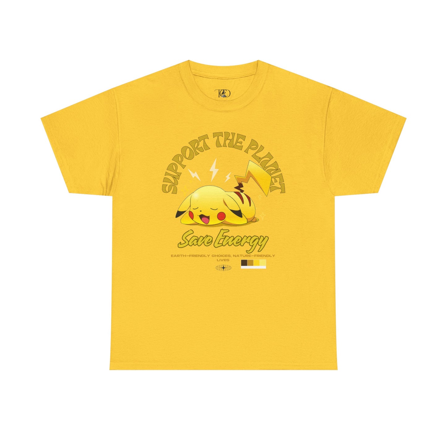 SUPPORT THE PLANET - SAVE ENERGY - Unisex Heavy Cotton Tee