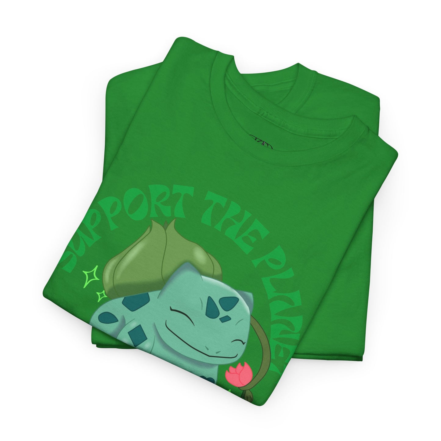 SUPPORT THE PLANET - GO VEGAN - Unisex Heavy Cotton Tee