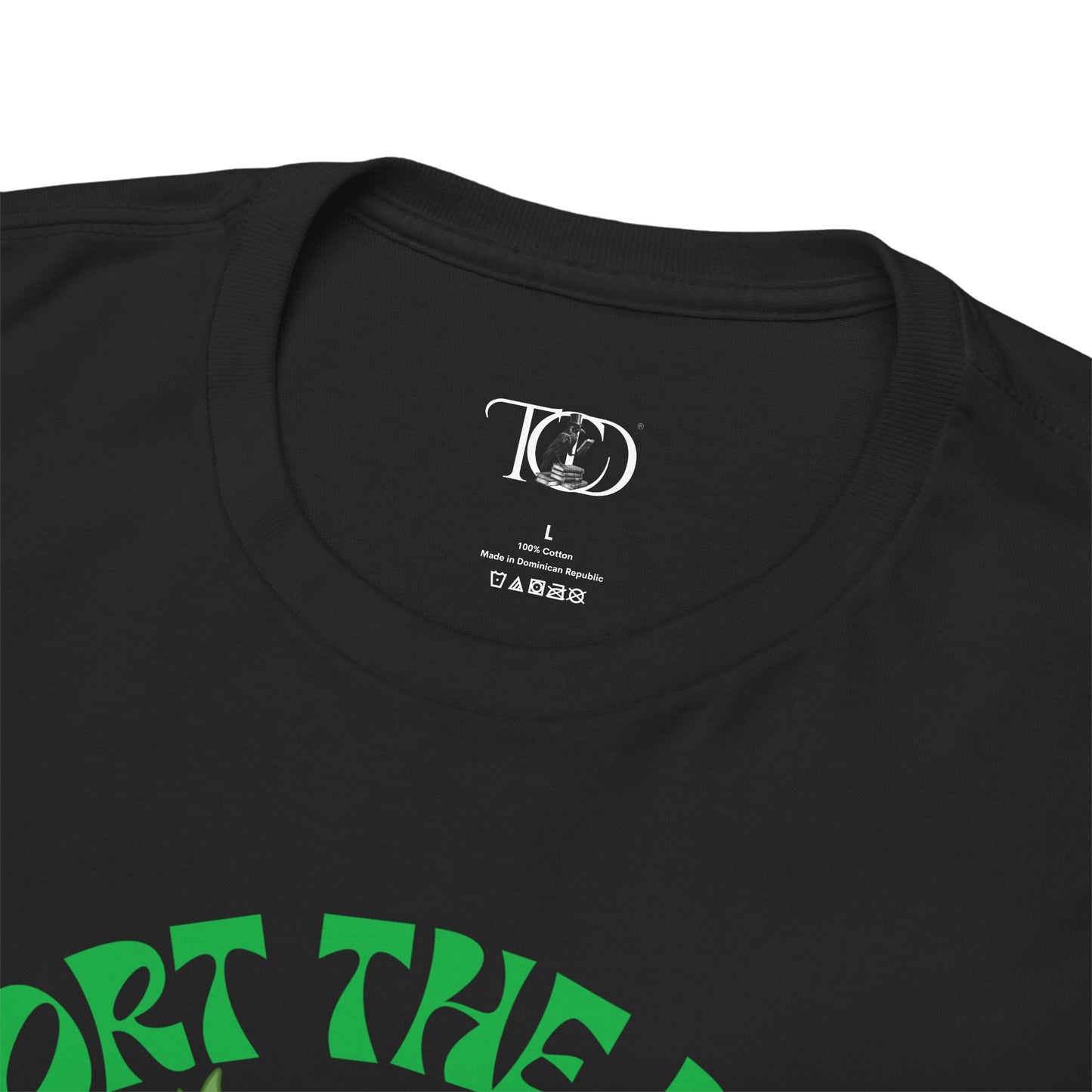 SUPPORT THE PLANET - GO VEGAN - Unisex Heavy Cotton Tee